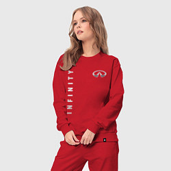 Костюм хлопковый женский Infinity for razor, цвет: красный — фото 2