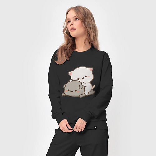 Женский костюм Милые котики / Черный – фото 3