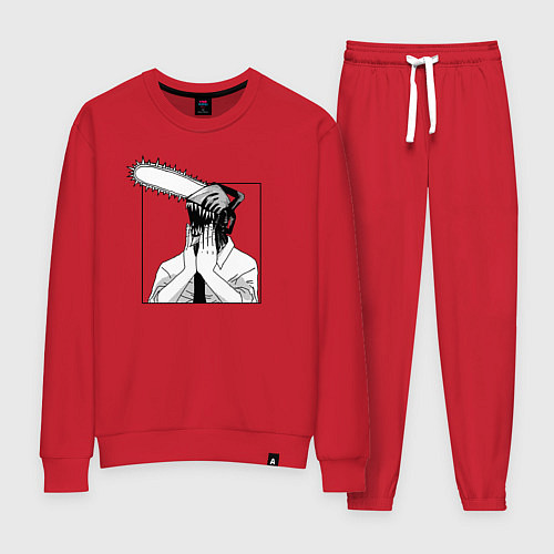 Женский костюм Человек Бензопила Дэнджи / Красный – фото 1