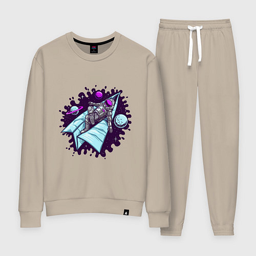 Женский костюм Астронавт на самолетике / Миндальный – фото 1