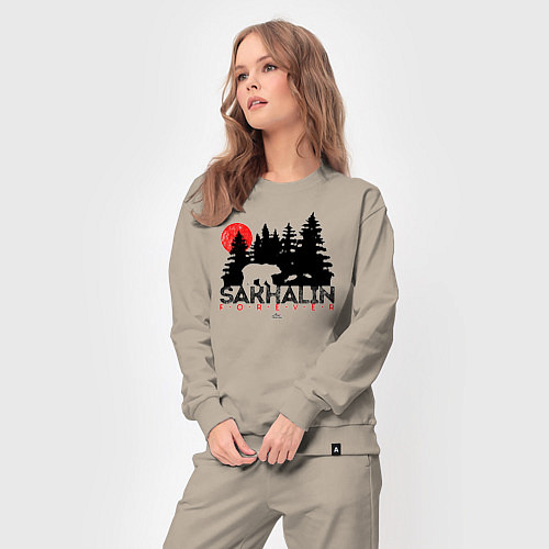 Женский костюм Sakhalin forever / Миндальный – фото 3