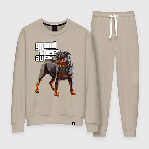 Женский костюм ЧОП - ротвейлер из GTA 5 / Миндальный – фото 1