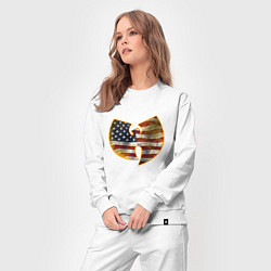Костюм хлопковый женский Wu-Tang USA, цвет: белый — фото 2