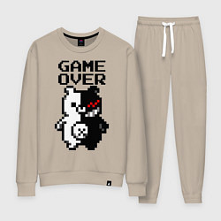Костюм хлопковый женский MONOKUMA GAME OVER, цвет: миндальный