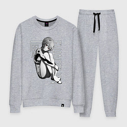 Костюм хлопковый женский Евангелион, цвет: меланж
