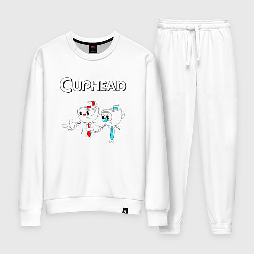 Женский костюм Cuphead / Белый – фото 1