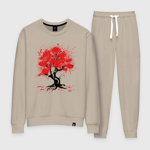 Женский костюм САКУРА SAKURA ВИШНЯ / Миндальный – фото 1