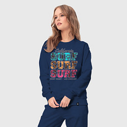 Костюм хлопковый женский Surf, цвет: тёмно-синий — фото 2