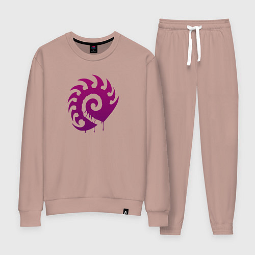 Женский костюм Zerg logo Purple / Пыльно-розовый – фото 1