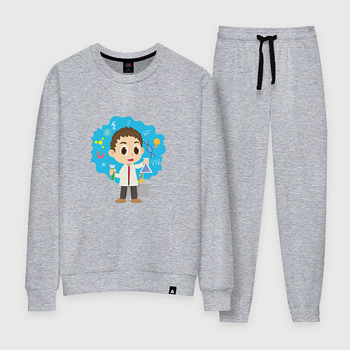 Женский костюм Маленький Ученый / Меланж – фото 1