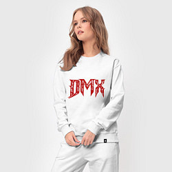 Костюм хлопковый женский DMX - Red & White, цвет: белый — фото 2