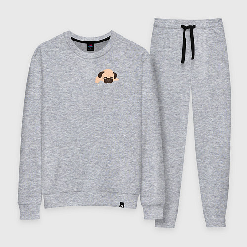 Женский костюм МОПС В КАРМАШКЕ / Меланж – фото 1