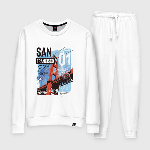 Женский костюм Сан-Франциско / Белый – фото 1
