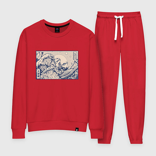 Женский костюм Японская лягушка Укиё-э / Красный – фото 1