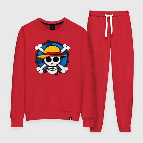 Женский костюм Пиратский знак из One Piece / Красный – фото 1