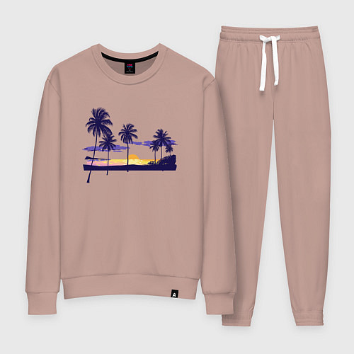 Женский костюм ПАЛЬМЫ / Пыльно-розовый – фото 1