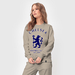 Костюм хлопковый женский Chelsea Est. 1905, цвет: миндальный — фото 2
