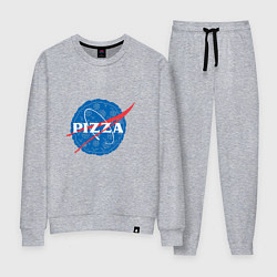 Костюм хлопковый женский NASA Pizza, цвет: меланж