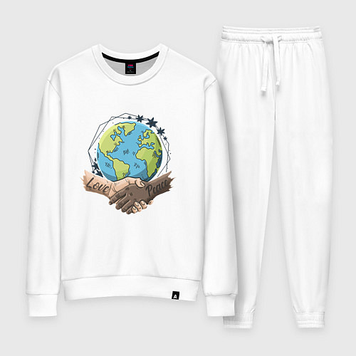 Женский костюм Мир и Любовь / Белый – фото 1