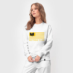 Костюм хлопковый женский Wu-Tang Flag, цвет: белый — фото 2