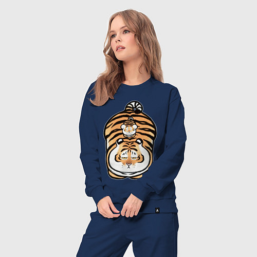 Женский костюм Семейка тигров / Тёмно-синий – фото 3
