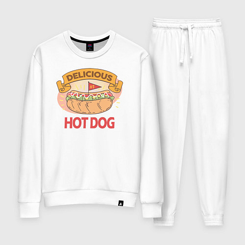 Женский костюм Delicious Hot Dog / Белый – фото 1