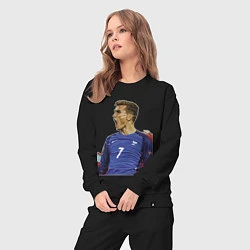 Костюм хлопковый женский Antoine Griezmann, цвет: черный — фото 2