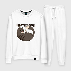 Женский костюм I hate dogs Я ненавижу собак