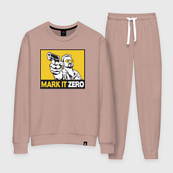 Костюм хлопковый женский Mark It Zero Большой Лебовски, цвет: пыльно-розовый