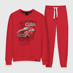 Костюм хлопковый женский Cuba Libre, цвет: красный