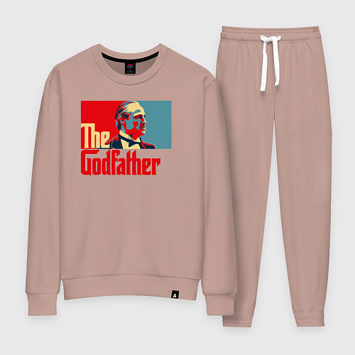 Женский костюм Godfather logo / Пыльно-розовый – фото 1