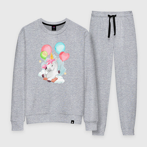 Женский костюм Единорог с воздушными шариками / Меланж – фото 1