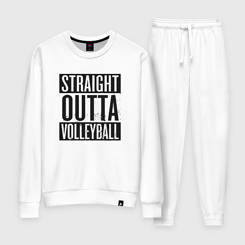 Женский костюм Straight Outta Volleyball / Белый – фото 1