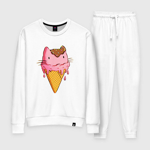 Женский костюм Cat Ice Cream / Белый – фото 1