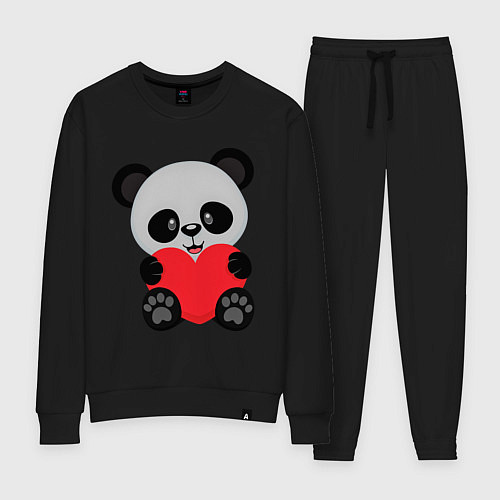 Женский костюм Love Панда / Черный – фото 1