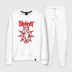 Костюм хлопковый женский Slipknot Slip Goats Art, цвет: белый