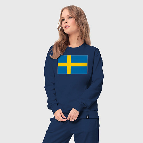 Женский костюм Швеция Флаг Швеции / Тёмно-синий – фото 3