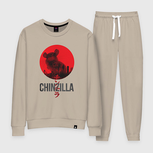 Женский костюм Chinzilla black / Миндальный – фото 1