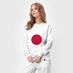 Костюм хлопковый женский Япония Японский флаг, цвет: белый — фото 2