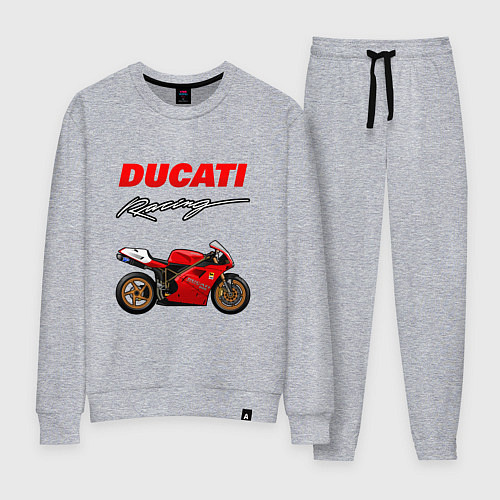 Женский костюм DUCATI ДУКАТИ MOTOSPORT / Меланж – фото 1