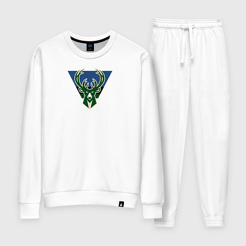 Женский костюм Milwaukee Bucks лого / Белый – фото 1