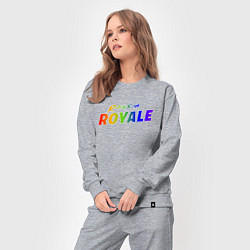 Костюм хлопковый женский Rainbow Royale, цвет: меланж — фото 2