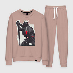Костюм хлопковый женский Bloodborne, цвет: пыльно-розовый