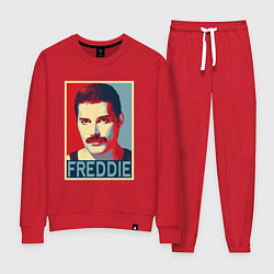 Костюм хлопковый женский Freddie, цвет: красный