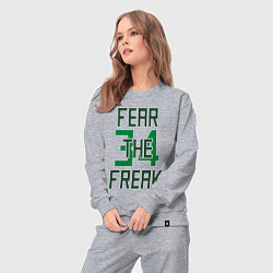 Костюм хлопковый женский Fear The Freak 34, цвет: меланж — фото 2