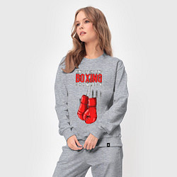 Костюм хлопковый женский Король ринга, цвет: меланж — фото 2
