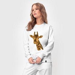 Костюм хлопковый женский Жираф Жора, цвет: белый — фото 2