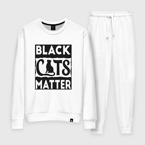 Женский костюм Black Cats Matter / Белый – фото 1