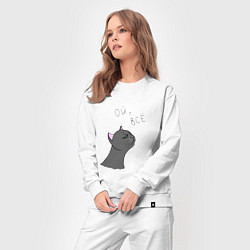 Костюм хлопковый женский Ой, всё!, цвет: белый — фото 2