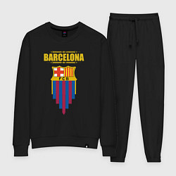 Костюм хлопковый женский Барселона Испания, цвет: черный